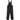 Carhartt Bib Overall Black baskets en vue de face classique montrant une toile de coton noire durable et des bretelles réglables