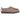 UGG Tasman Biarritz Slipper Rocky Oak baskets vue sous un angle avec une tige en daim marron et une bordure brodée