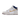 Beyond x Nike SB Dunk High 'White Ivory Sand Dune' baskets en vue latérale avec une tige en cuir blanc, des détails beiges et des lacets.