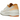 Jordan 2 Retro Low Craft Melon Tint baskets vue de profil avec une tige claire en cuir et une pointe perforée ainsi qu'un talon détaillé