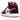 Jordan 1 Mid Gym Red Black White baskets en vue laterale avec une tige en cuir rouge, noire et blanche et des lacets