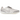 Jordan Tiempo Streetgato SE Phantom Sail baskets en vue sous angle avec empeigne blanche en cuir, daim et détails dorés