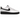 Nike Air Force 1 Low '07 White Black baskets de profil avec une tige en cuir blanc et un swoosh noir ainsi qu'une semelle classique