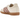 Adidas Samba OG Cream White Warm Clay baskets en vue sous angle avec cuir blanc cassé et details en daim marron