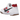 Nike Gato White Gym Red Gum Dark Brown Black baskets de profil avec une tige blanche, un swoosh rouge et une semelle gomme