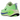 Nike Vomero Plus Volt Tint Lime Blast Sapphire baskets de profil avec une tige en mesh vert citron et des accents bleus