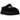 UGG Bea Mary Jane Black baskets vue sous angle avec une tige noire en cuir verni et une bride caractéristique
