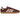 Adidas Samba OG Maroon Sand Strata Pony baskets de profil avec une tige bordeaux en poils de poney, des détails sable et une semelle en gomme