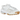 Nike Zegamadome SP sacai White baskets en vue angulaire avec une tige blanche, des lacets et une semelle crantée