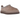 UGG Tasman Biarritz Slipper Rocky Oak baskets en vue laterale avec dessus en daim et tressage classique