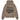 Broken Planet Off The Grid Hoodie Cinder Brown baskets vue de face avec sweat à capuche marron foncé, logo Broken Planet et cordon de serrage