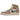 Jordan 1 Retro High OG Khaki baskets dans un profil lateral classique avec des details en cuir marron et blanc