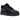 Nike Air Force 1 Low SP Slam Jam Black baskets en vue laterale avec une tige en cuir noir, une pointe perforee et une semelle blanche