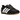 Adidas Taekwondo Black White baskets de profil lateral avec tige en cuir noir, bandes blanches et design epure