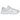 Nike V5 RNR White Black Metallic Silver baskets de profil avec tige blanche, swoosh noir et details metalliques