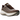 Nike Vomero Plus Caldera Brown Dark Field Brown baskets vue sous un angle avec une tige en mesh marron et des lacets