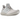 adidas Ultra Boost 1.0 Grey One Cloud White Glow Blue baskets de profil avec une tige en maille grise et blanche et une semelle blanche