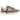 Ugg Lo Lowmel Smoke Plume Brown baskets en profil lateral avec une tige en suède gris fumée, lacets larges et col rembourré
