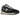 New Balance 998 MiUSA Black Silver baskets de profil avec une tige en suède noir, des details argentés et une semelle blanche