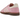 Adidas Handball Spezial Kith x Lionel Messi Light Pink baskets de profil avec une tige en daim rose clair et des details blancs