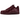 Nike Air Force 1 Low Syna Central Cee Dark Beetroot baskets dans un profil latéral classique avec une tige en cuir rouge foncé.