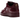 Nike Air Force 1 Low Syna Central Cee Dark Beetroot baskets en vue de profil avec une tige en cuir rouge foncé, des lacets et une semelle