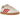 Adidas Samba OG Pony Hair Wonder Beige Better Scarlet baskets en profil avec poil de poney beige et details rouges