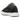 Maison Mihara Yasuhiro Peterson OG Sole Canvas Low Black baskets de profil avec une tige en toile noire et une semelle fondue blanche