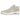 Jordan Spizike Low Sanddrift White baskets en vue laterale avec une empeigne en cuir beige et blanc et des lacets