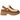 UGG Esmee Clog Chestnut baskets vue sous un angle avec tige en daim marron et doublure douce
