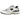 New Balance 2002R White Black Gold Metallic baskets en vue laterale avec une tige en mesh blanc, des details noirs et dores