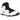 Nike Air Flightposite Sail Black baskets de profil avec une empeigne blanche lisse et des details noirs