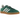 Adidas Gazelle Indoor Collegiate Green Gum baskets de profil avec une tige en suède vert, des détails blancs et une semelle en gomme