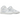 Nike Dunk High 'White Pure Platinum' baskets de profil avec une tige en cuir blanc, des empiècements gris et des lacets assortis