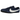 Nike Moon Shoe OG Midnight Navy Sail baskets en vue laterale avec empeigne bleu marine, swoosh blanc et semelle gaufre