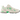 New Balance 530 Sea Salt Lime Leaf baskets de profil avec une tige en mesh blanc, des détails argentés et des accents verts