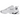 Nike M2K Tekno Cool White baskets en vue sous angle avec une tige blanche et une semelle épaisse