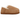 UGG Anders Slipper Chestnut baskets vue de profil, confectionnées en daim marron avec une doublure douce et une semelle.