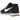 Nike Gato Black White Gum baskets en vue laterale avec une tige en cuir noir, un swoosh blanc et une semelle en gomme