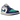 Jordan 1 Low Rare Air baskets dans un profil latéral classique avec une tige en cuir blanc et une virgule rouge
