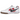 Nike Gato White Gym Red Gum Dark Brown Black baskets en vue latérale inclinée avec tige blanche et semelle en caoutchouc