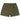 Fear of God Essentials Fleece Soccer Short Military baskets de profil avec matière en molleton doux et taille élastique