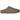 UGG Elea Slip-On Slipper Moss Green baskets de profil avec une tige en daim vert mousse et une doublure douce