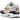 Nike Air Max 1 Olympic baskets en vue laterale avec garde-boue rouge, empeigne en mesh blanc et swooshore