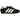 Adidas Taekwondo Black White baskets de profil avec une tige noire, des details blancs et une semelle plate