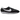 Nike LD-1000 Black White baskets de profil avec une empeigne en mesh noir, un swoosh blanc et une semelle crantée