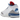 Jordan 3 Retro True Blue baskets presentées de profil avec une empeigne en cuir blanc, des détails imprimés éléphant et des touches bleues
