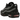 Nike Air Max 95 Black Grey Safety Orange baskets en vue laterale avec des couches noires et grises et des details oranges