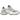 New Balance 9060 Sea Salt Castlerock baskets en vue sous angle avec mesh blanc, daim gris et semelle épaisse