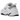 Nike M2K Tekno Cool White baskets en vue sous angle avec empeigne en cuir blanc, semelle épaisse et détails profilés